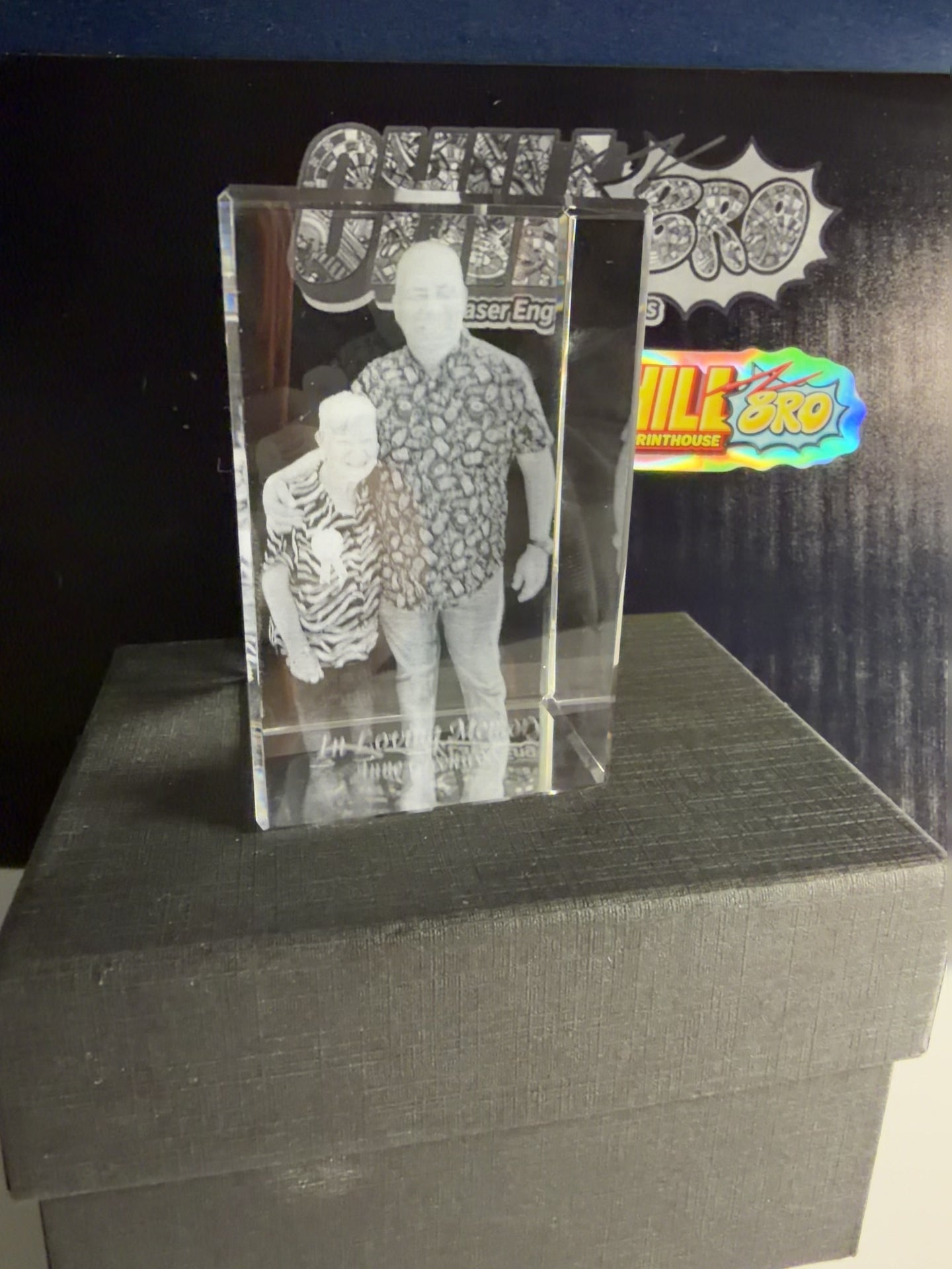 Crystal Engraved Photo